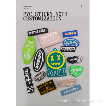 Label pakaian silikon PVC yang berkualiti tinggi